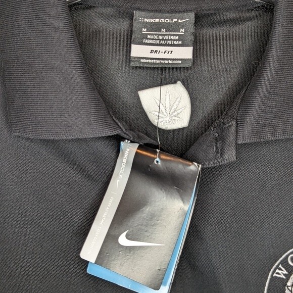 Nike Golf Dri Fit Polo. World Of Weed. Men's Medium - Picture 9 of 9